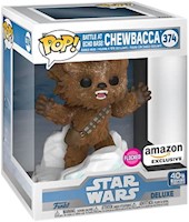 Funko Pop! Star Wars: Battle at Echo Base Chewbacca Flocked Exclusivo Amazon